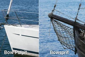 bow pulpit vs bowsprit