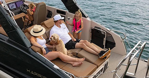 pontoon boat layout--RF lounger